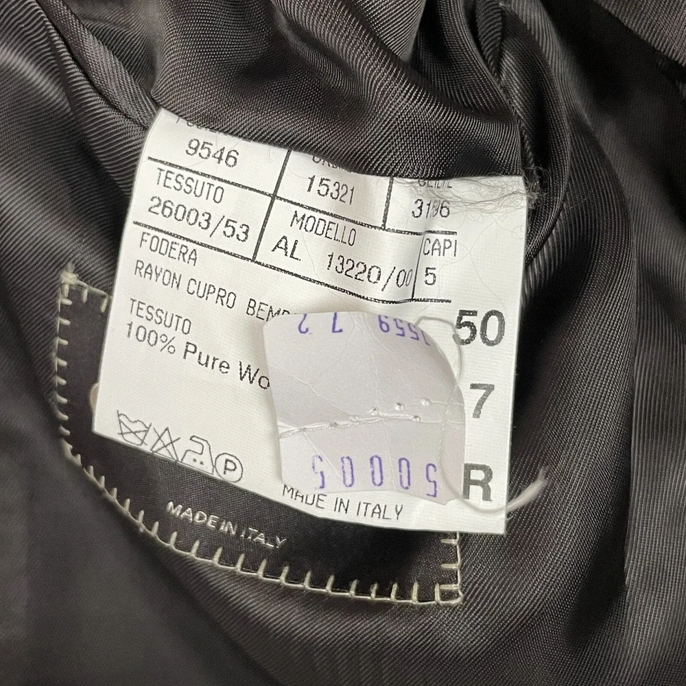 Canali Italy Men's size 50R Sports Coat Blazer Two Button Brown Black Wool